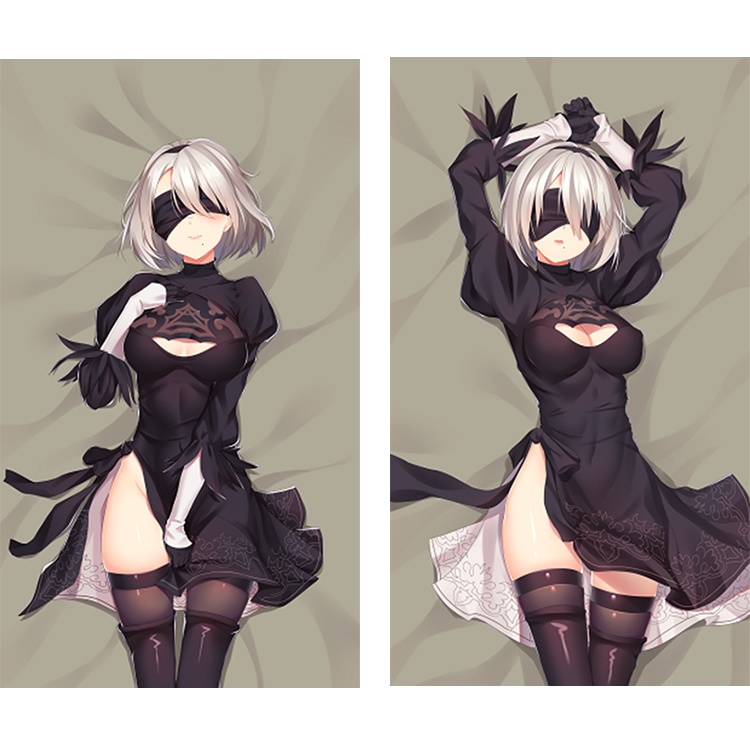 ニーア オートマタ 2B ヨルハ二号B型 抱き枕カバー 1/2サイズ 抱き枕カバー