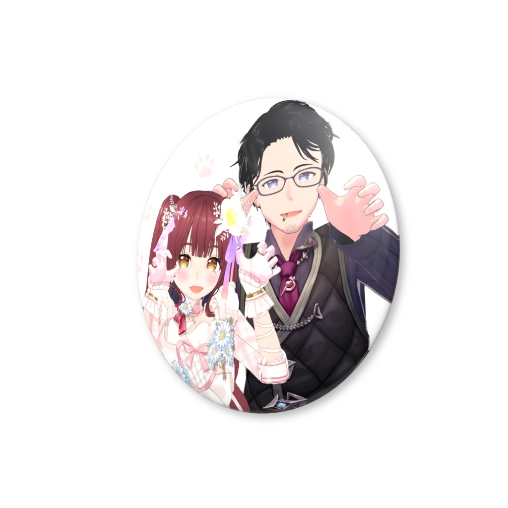 猫屋敷缶バッチ