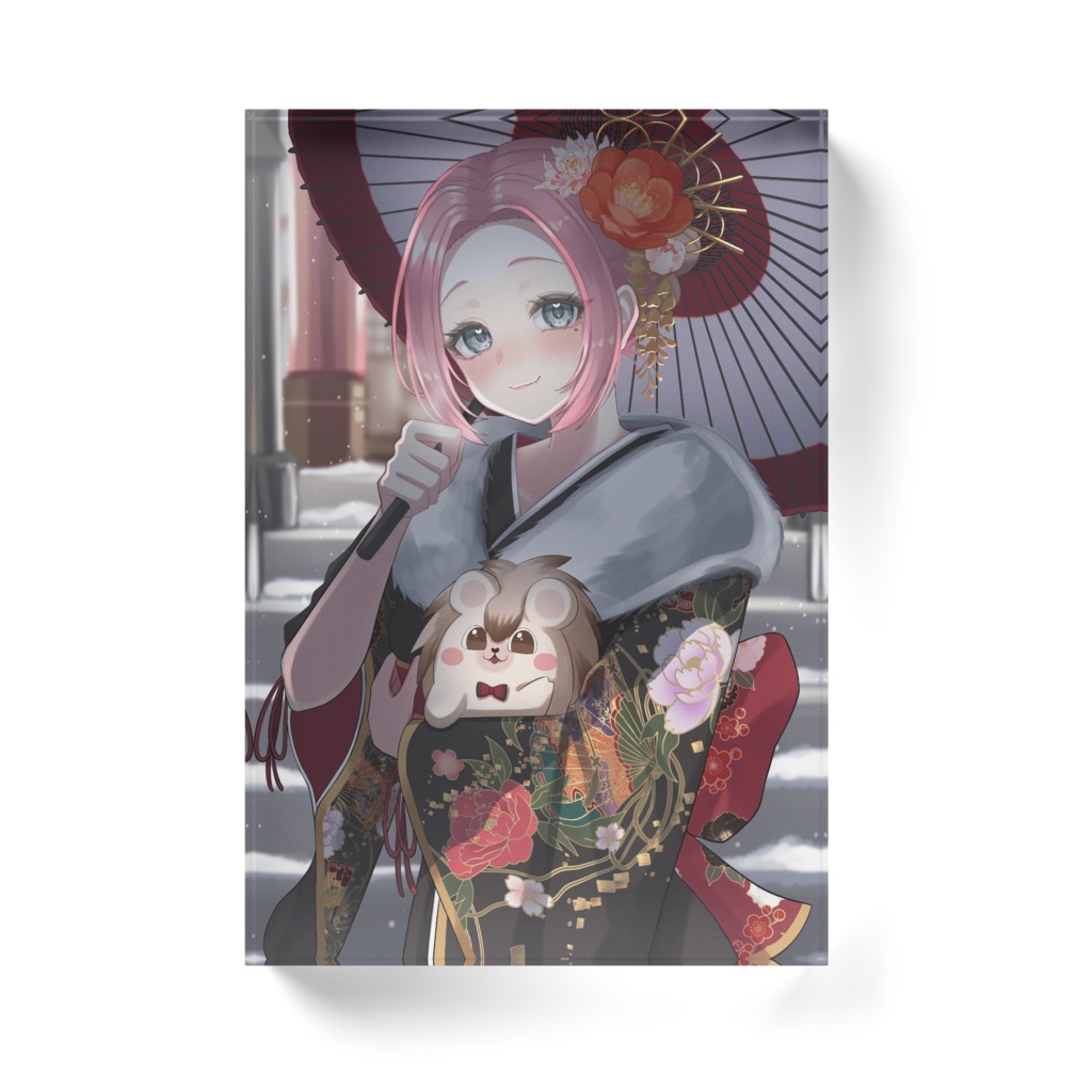 お正月いしぴ アクリルブロック