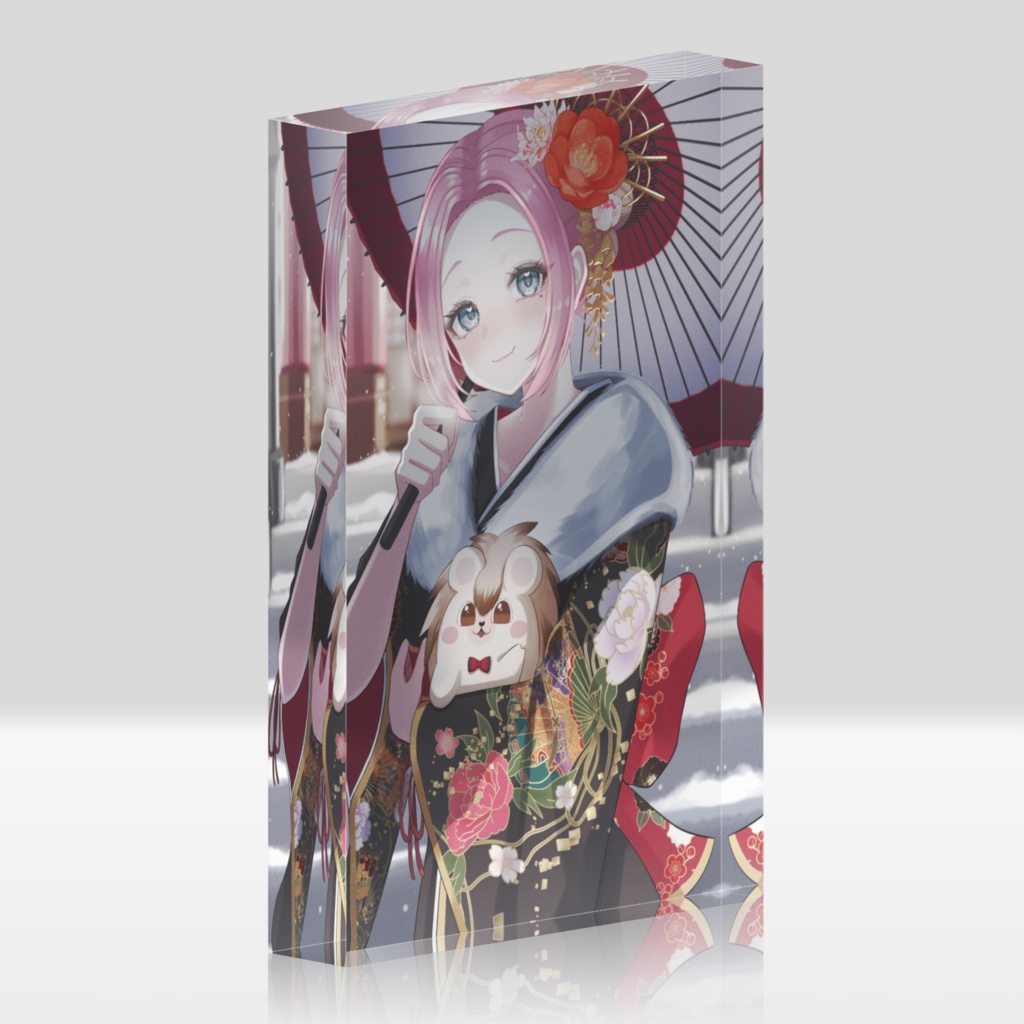 お正月いしぴ　アクリルブロック