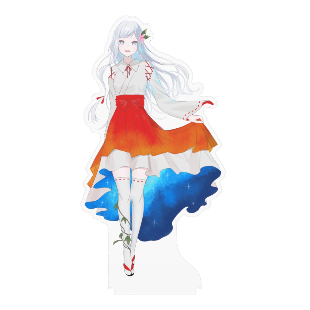 アクリルスタンド ロングヘア巫女ヨル
