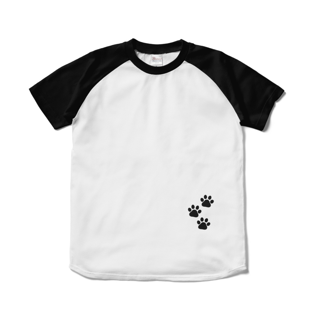 OneStep ラグランTシャツ(ホワイト&ブラック)