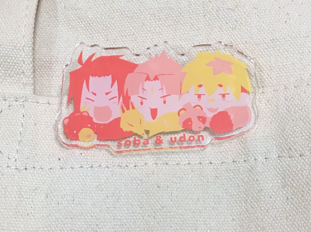 三馬鹿アクリルクリップ