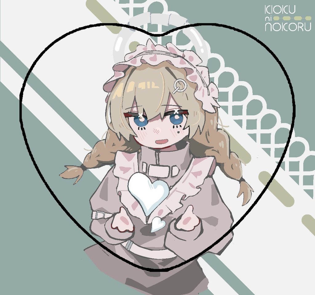 でっかいかわいいハート型缶バッジ！愛情たっぷり！