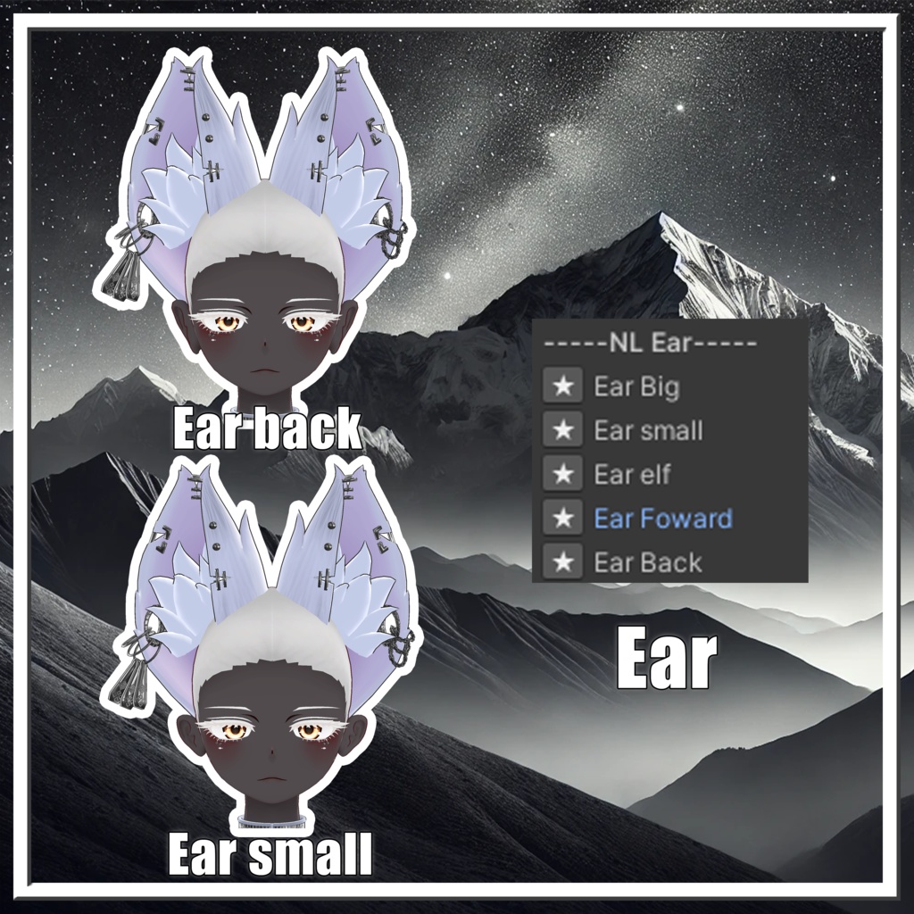 【豺狼対応】Sairou Face Shapekey+【FaceTracking】