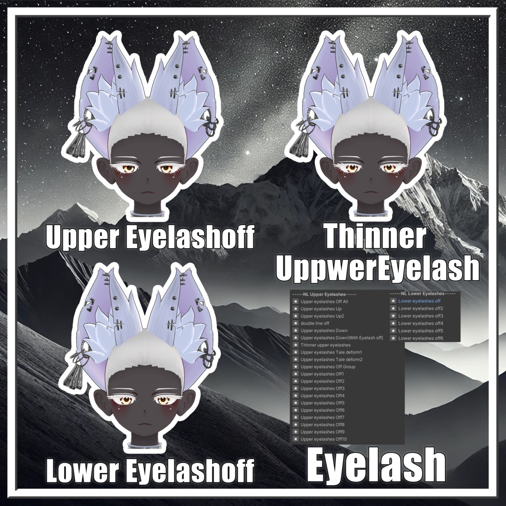 【豺狼対応】Sairou Face Shapekey+【FaceTracking】