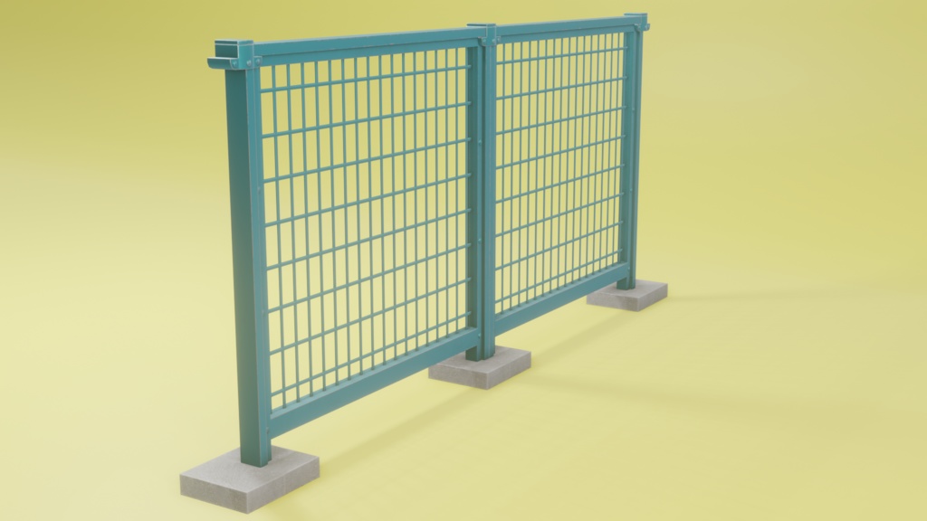 【cute3D】cuteなグリーンフェンス