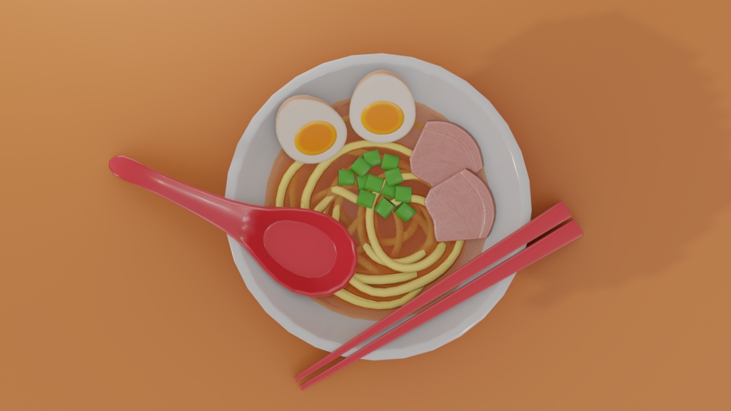 【cute3D】cuteなラーメン