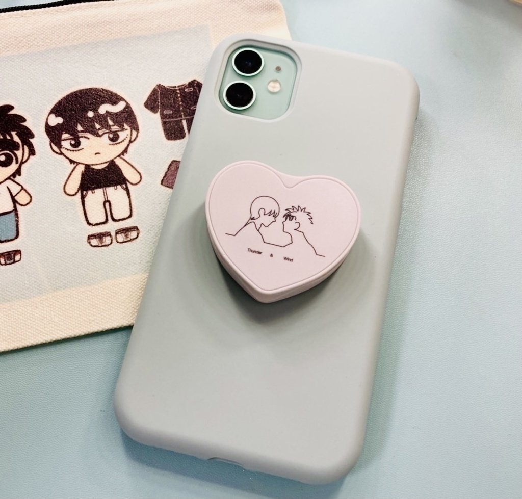 381ハートスマホグリップ Hajimenopi Piyo Booth