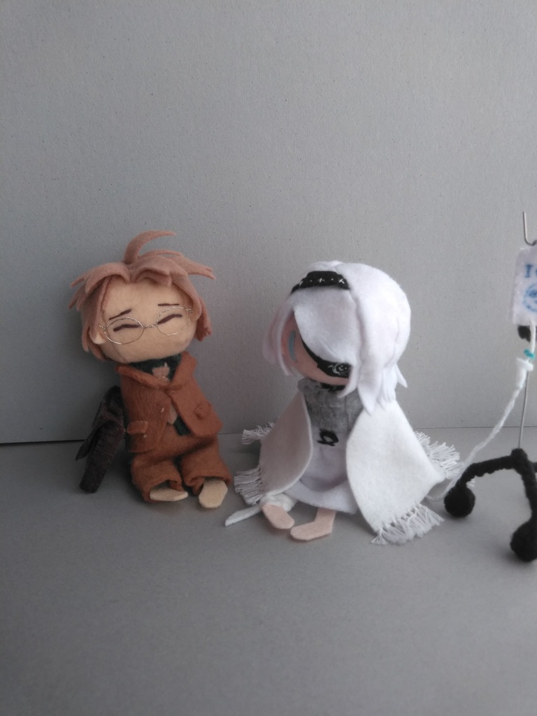 PONマスコット 土台の体と髪の型紙