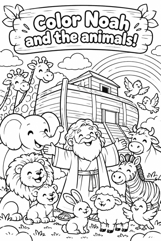 Noah’s Ark Bible Activity Book for Kids