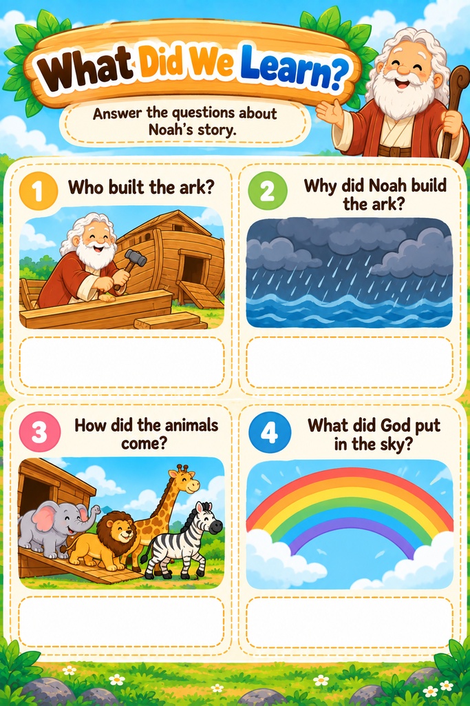 Noah’s Ark Bible Activity Book for Kids