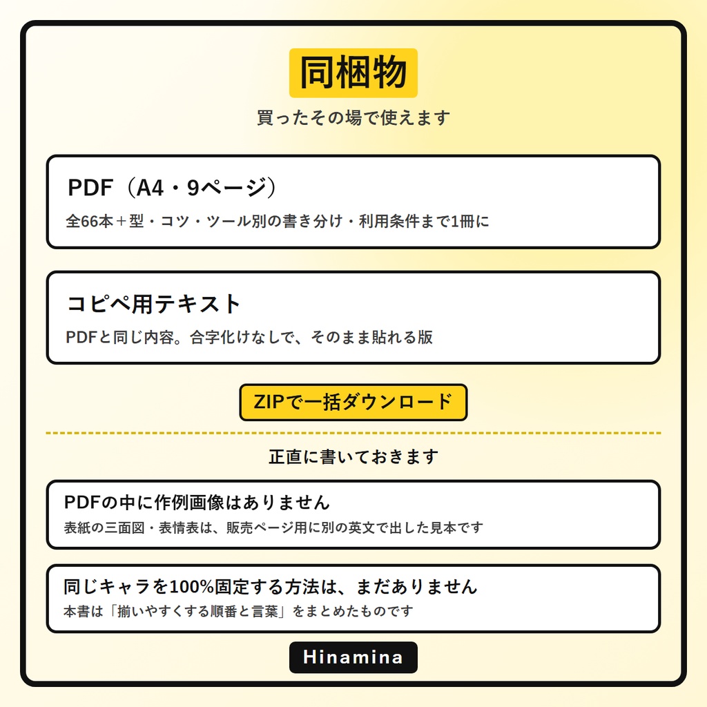 【同じキャラを何枚でも】AI画像生成プロンプト60選 キャラクター設定資料編|三面図・立ち絵・表情差分・ポーズ差分|Midjourney/SD/ChatGPT/Gemini対応