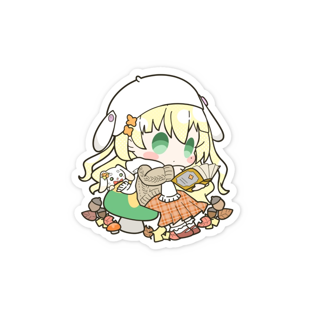 秋のステッカー