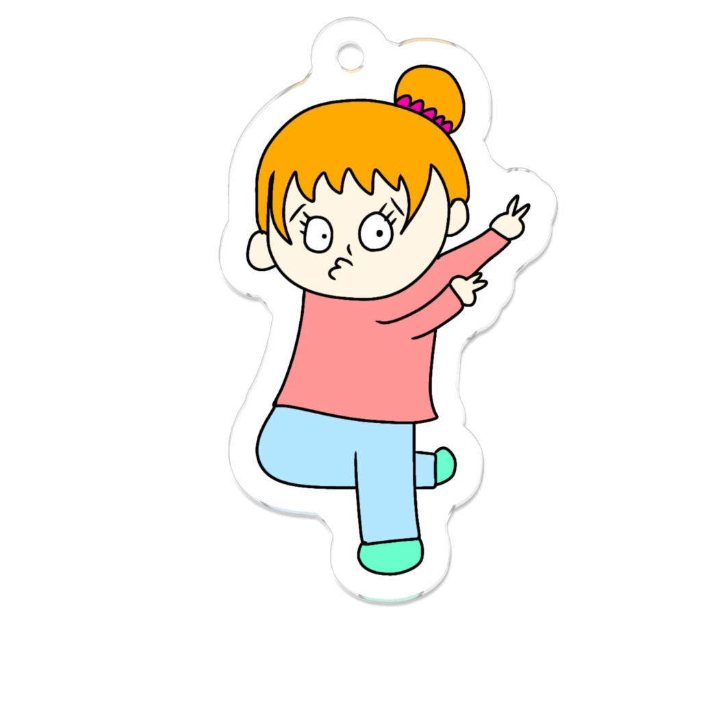 低学年男子がしてそうな格好だねキーホルダー