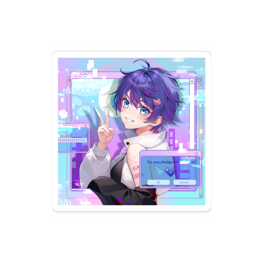 咲楽アイコンステッカー