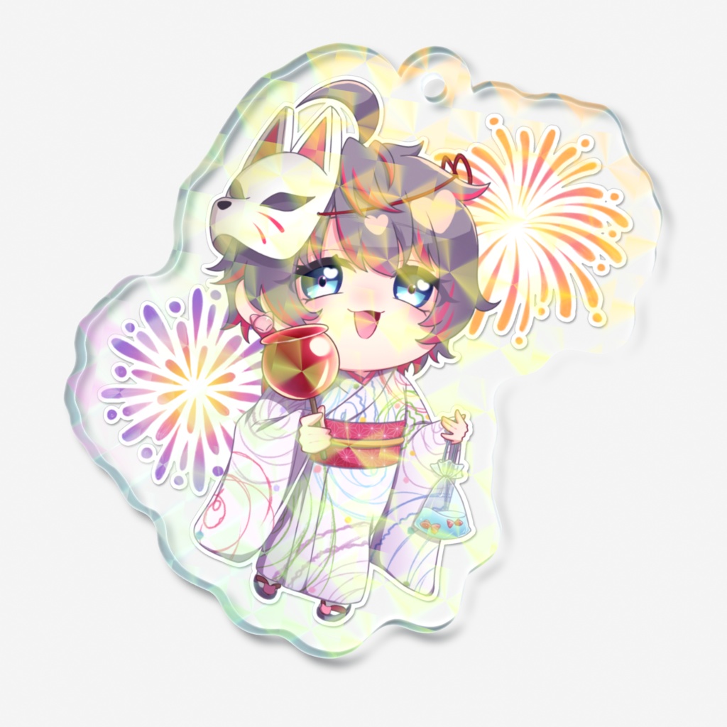 8月の限定アクキー(花火付き)【9/15まで販売】