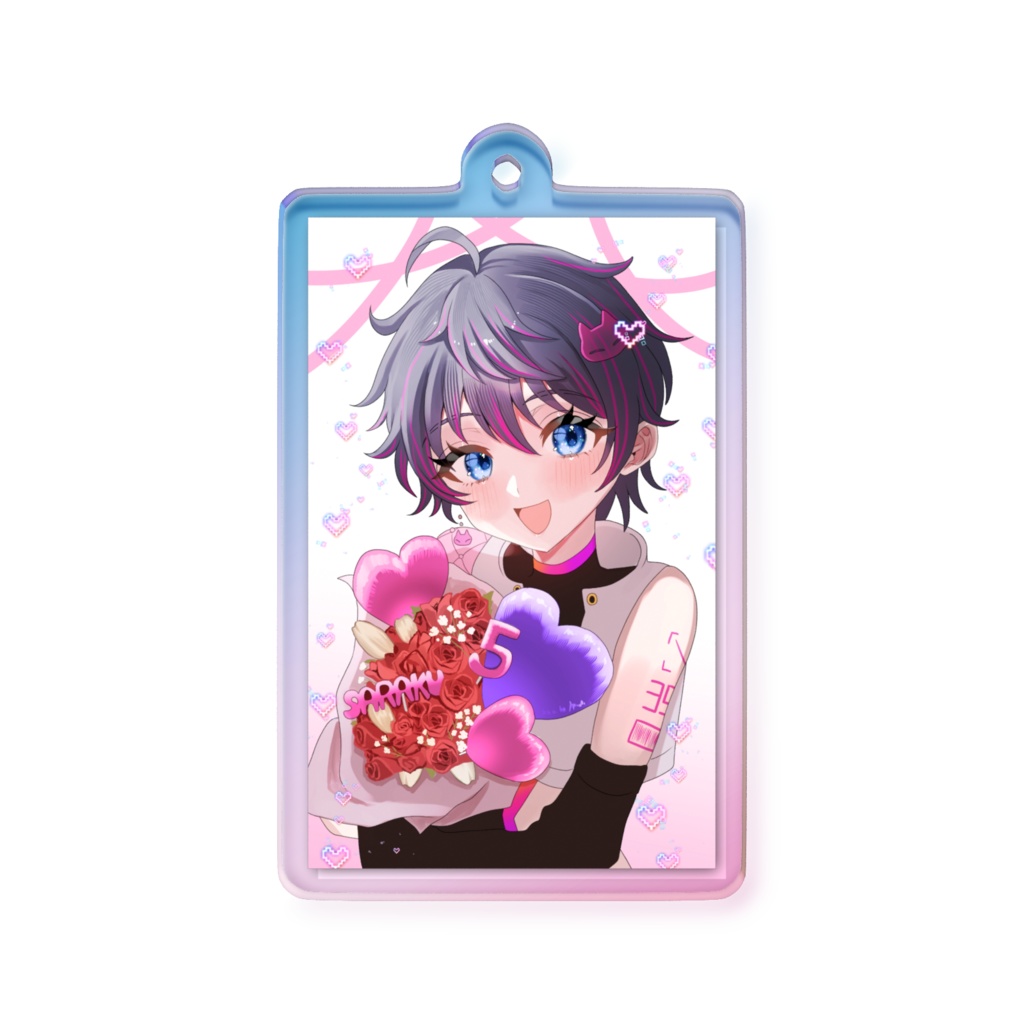 咲楽5周年記念アクキー オーロラ版