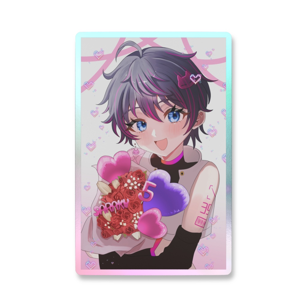 咲楽5周年記念 ステッカー