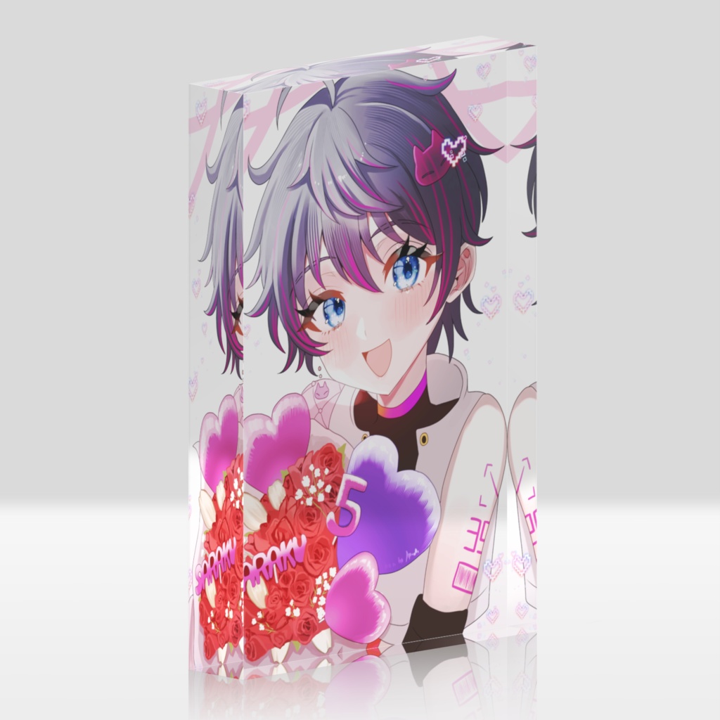 咲楽5周年記念 アクリルブロック