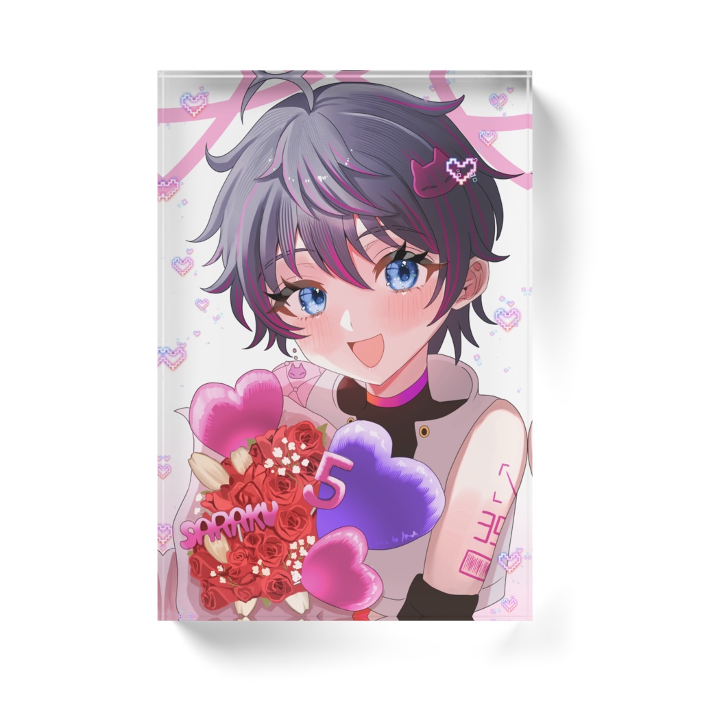 咲楽5周年記念 アクリルブロック