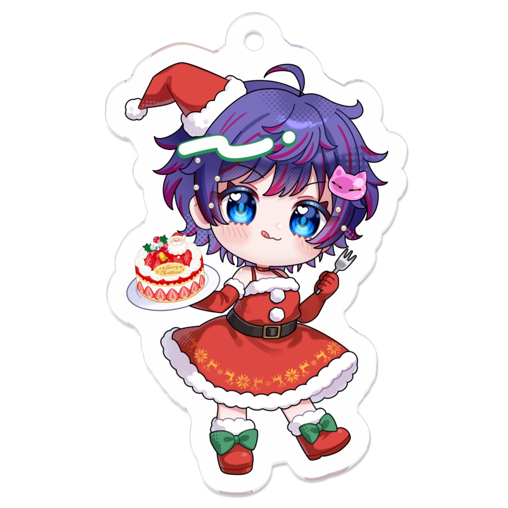 クリスマス咲楽サンタアクキー