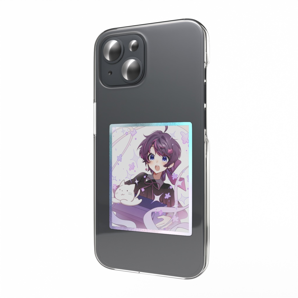 咲楽2026生誕グッズ オーロラスマホステッカ-