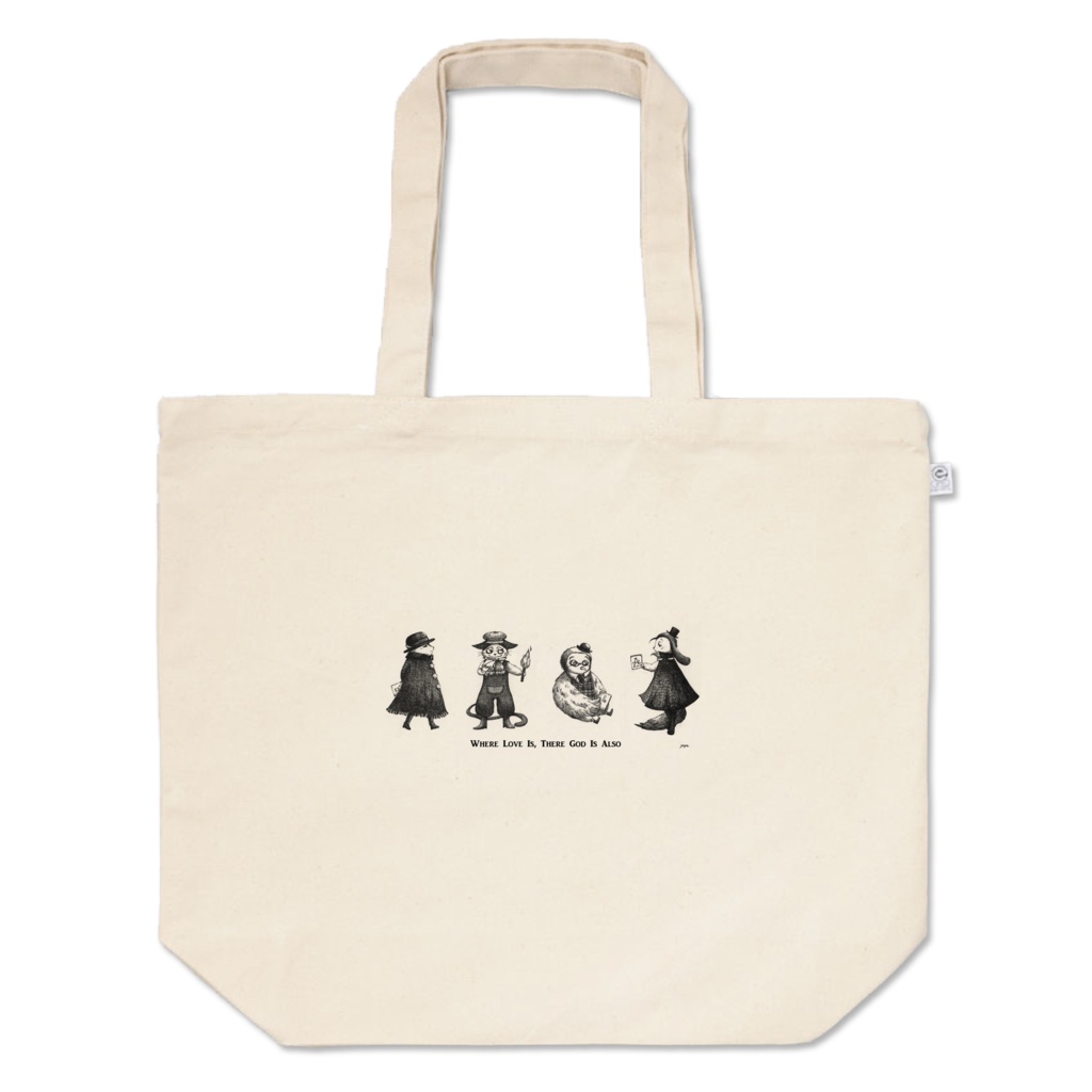 珍獣西洋躑躅トートバッグ（Ｌ）