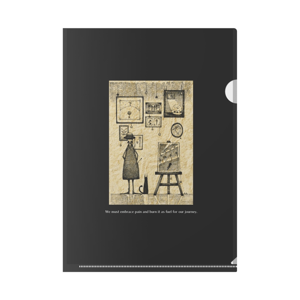 童話作家のアトリエクリアファイル