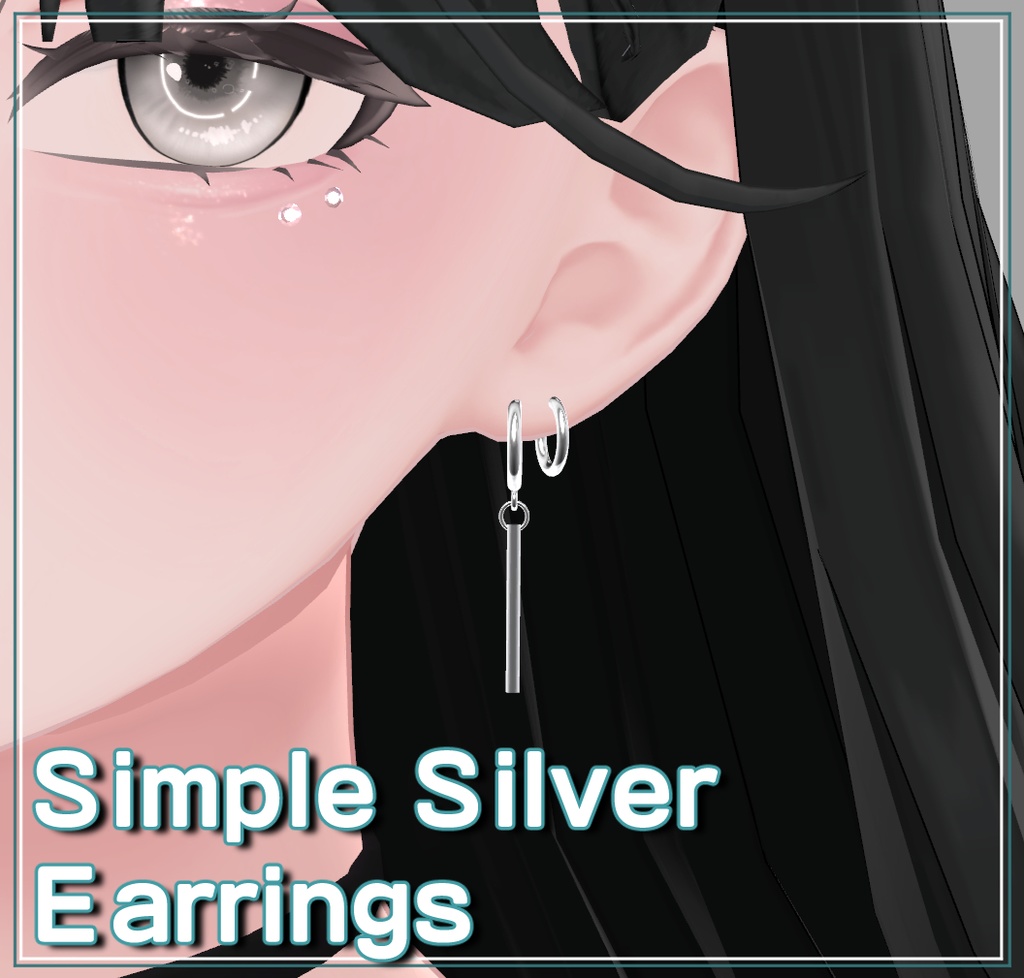 🎁[Free]Simple Silver Earrings[Shinra&Manuka]🎁