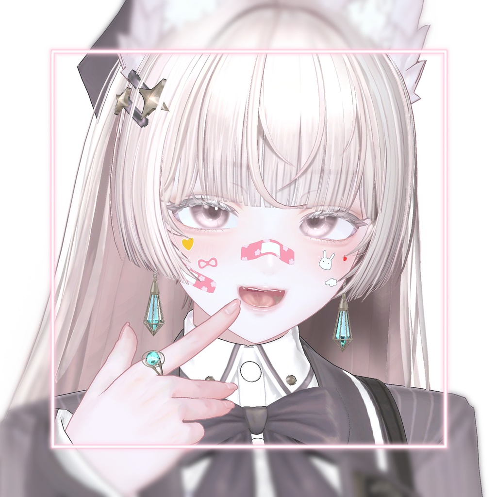 🎈Black friday🎈【7アバター対応】 Face StickerBand 🐇