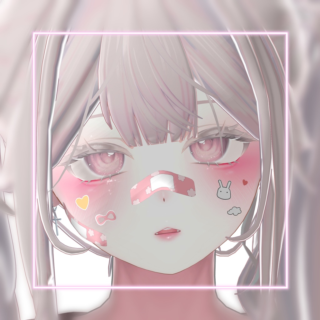 🎈Black friday🎈【7アバター対応】 Face StickerBand 🐇