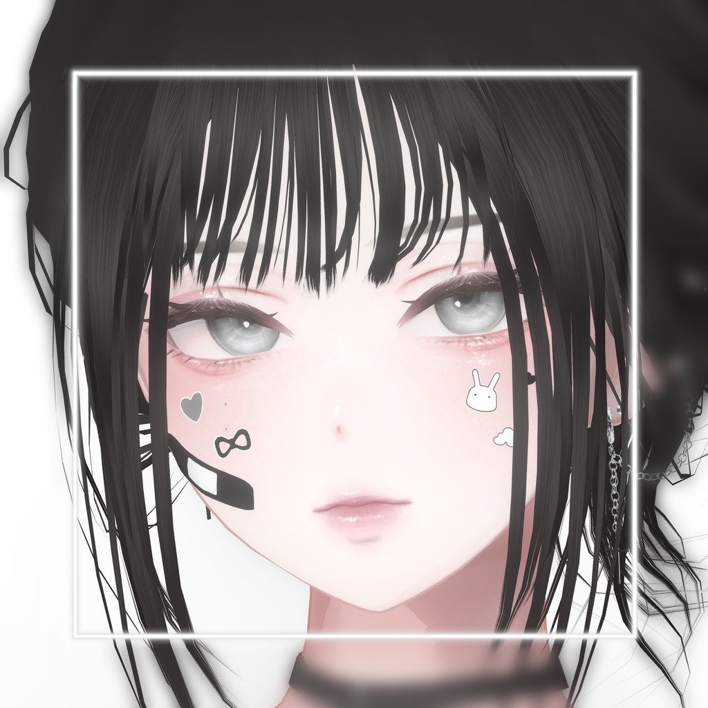 🎈Black friday🎈【7アバター対応】 Face StickerBand 🐇