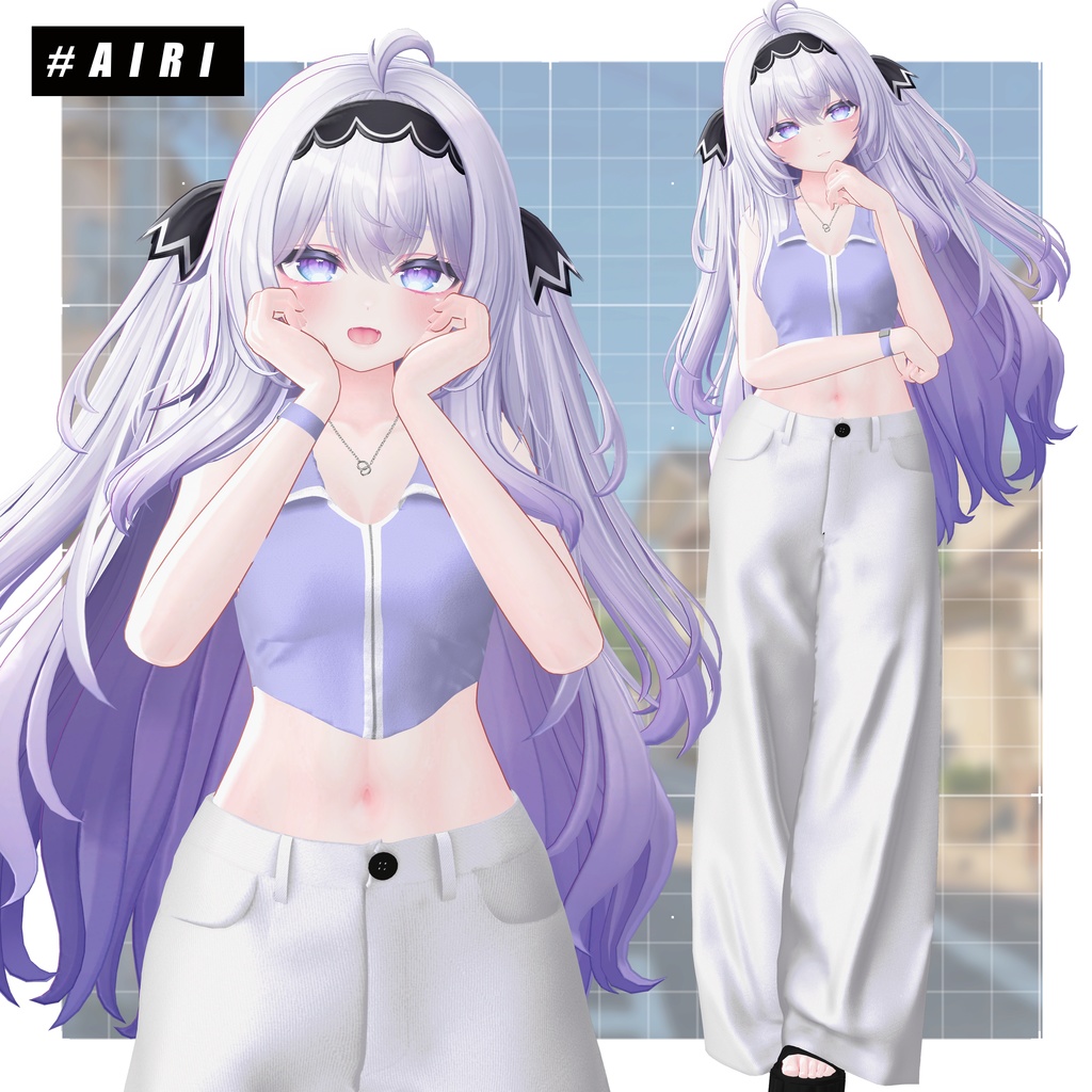 🎈Black friday🎈【6アバター対応】💙Halter ZIP💙