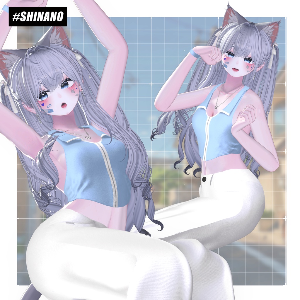 🎈Black friday🎈【6アバター対応】💙Halter ZIP💙