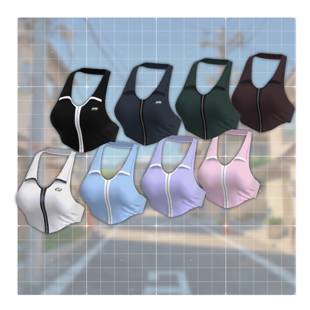 🎈Black friday🎈【6アバター対応】💙Halter ZIP💙