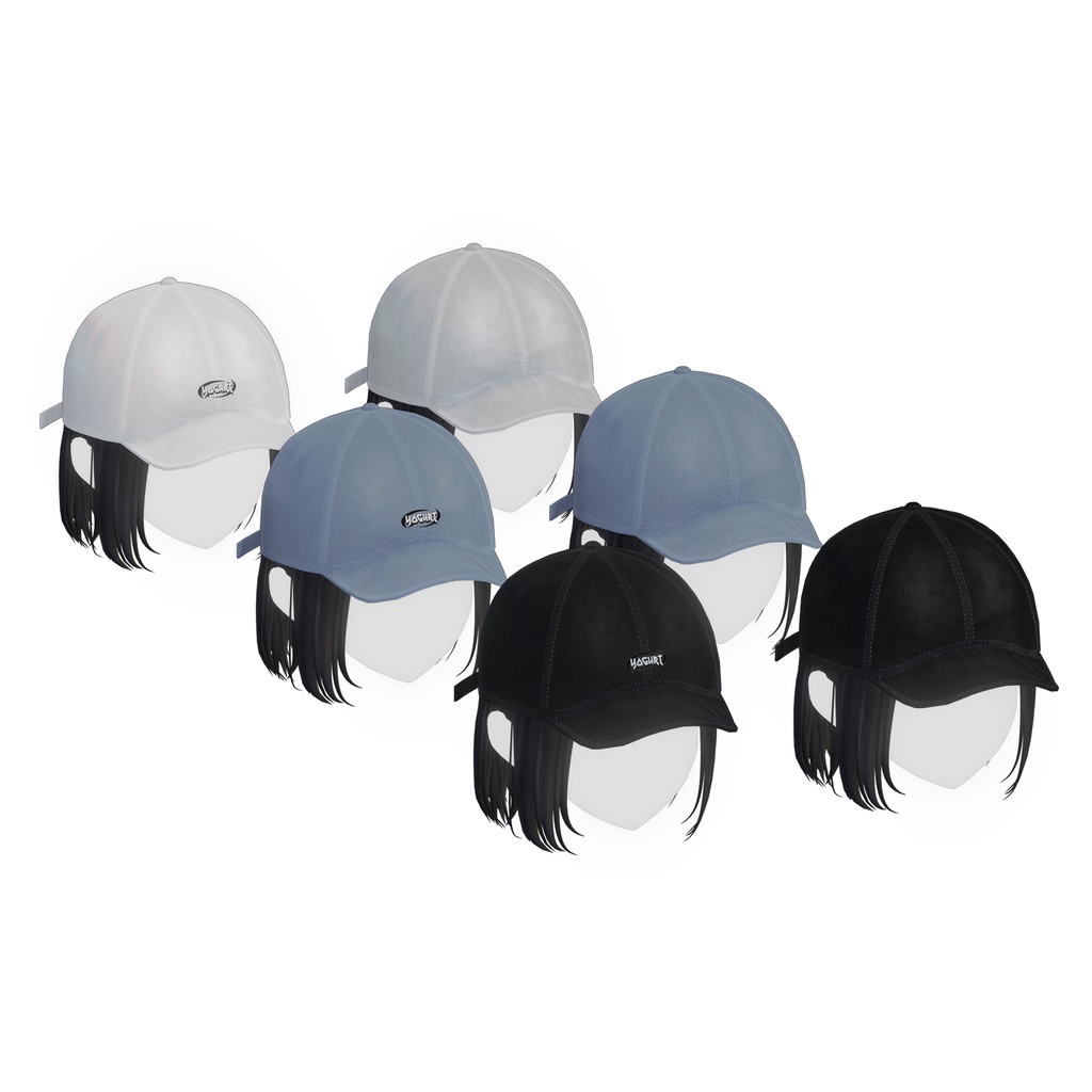 【7Avatars】 Bob hair with cap