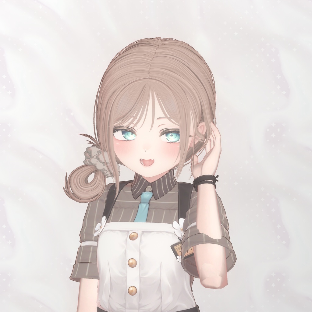【8Avatars】 Loose side bun hair