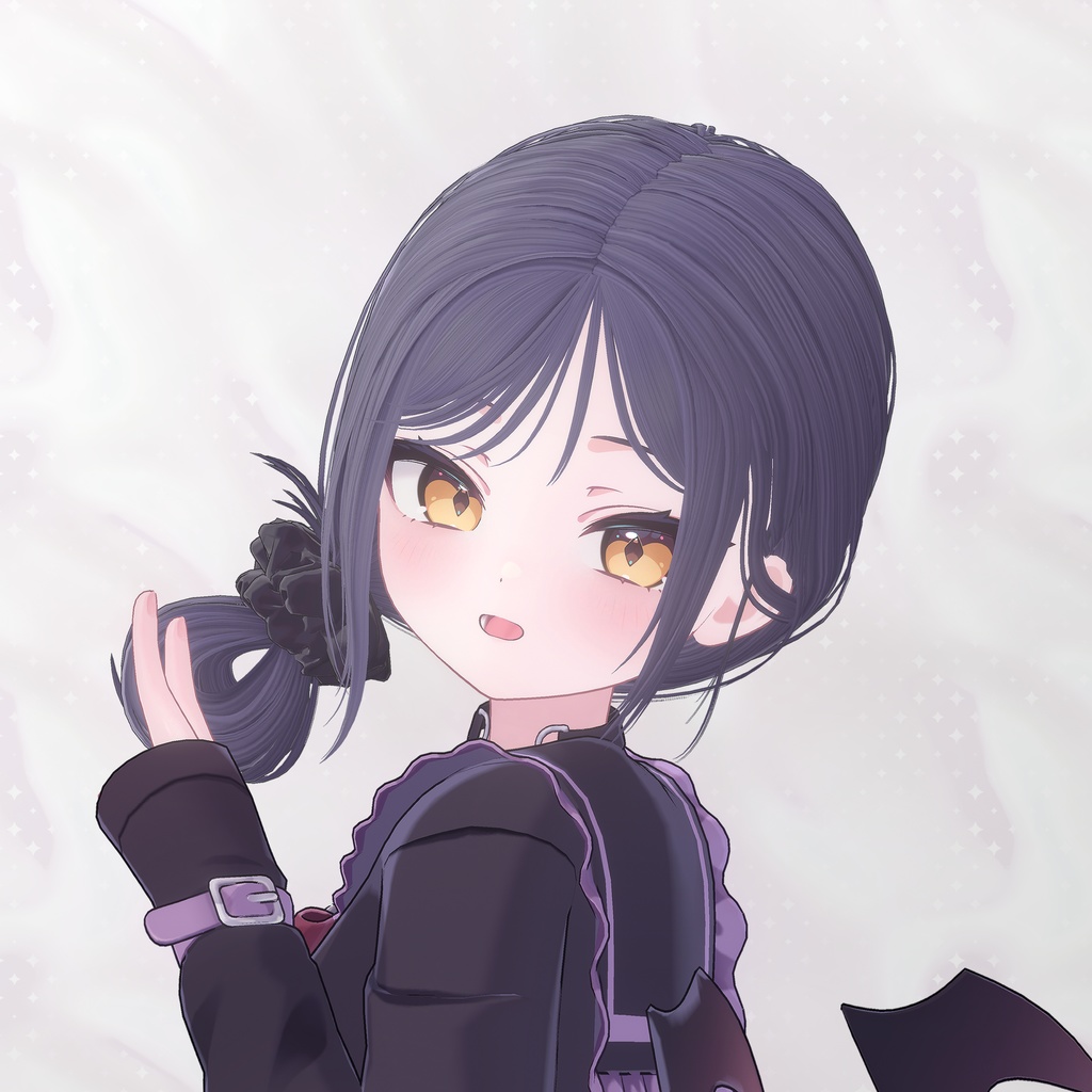 【8Avatars】 Loose side bun hair