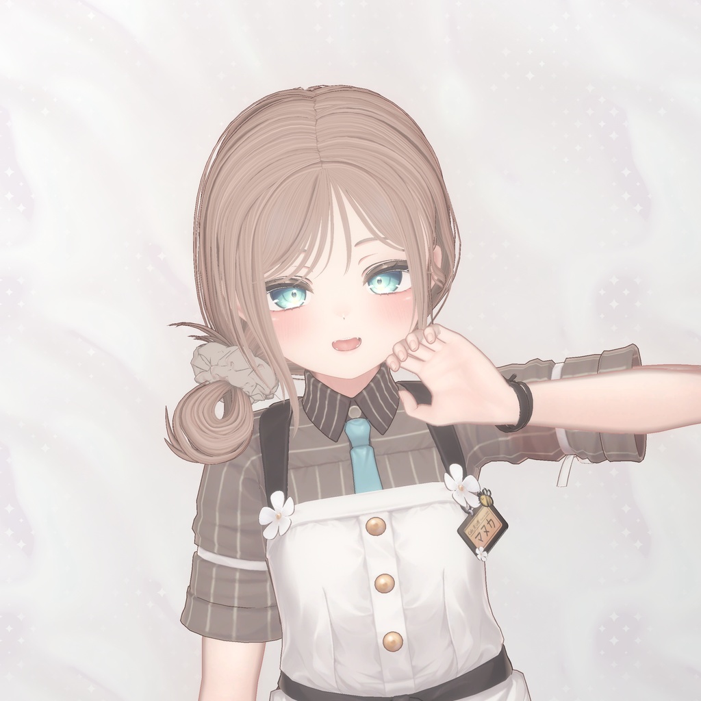 【8Avatars】 Loose side bun hair