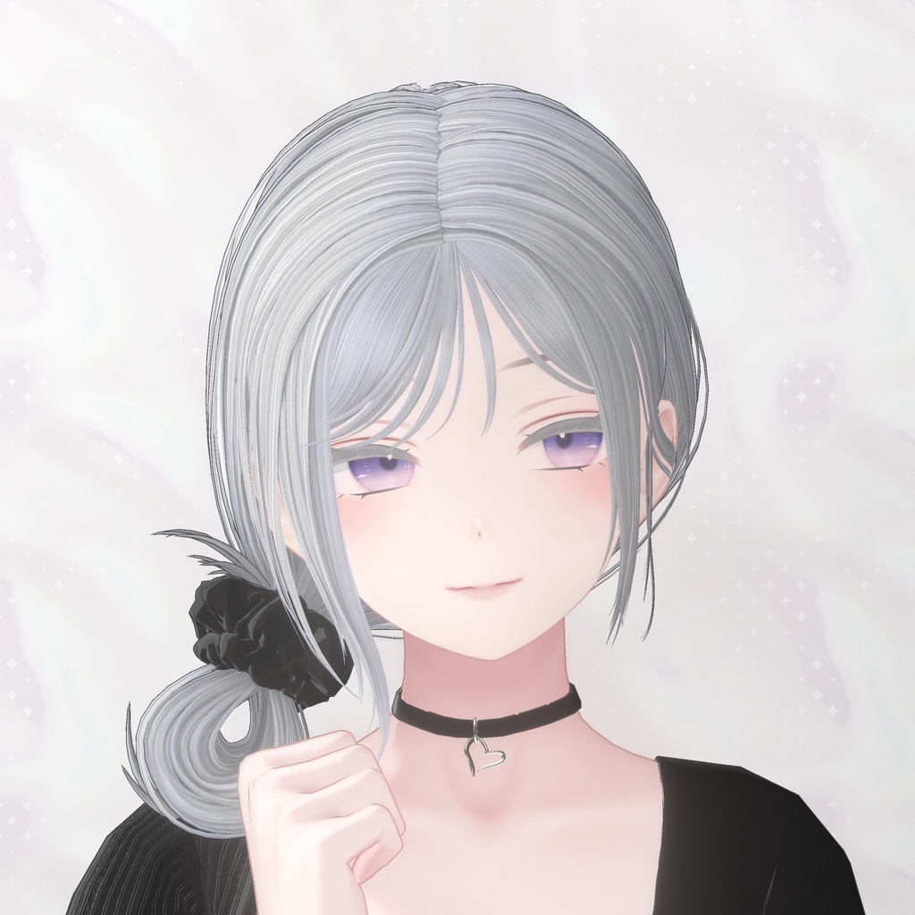【8Avatars】 Loose side bun hair