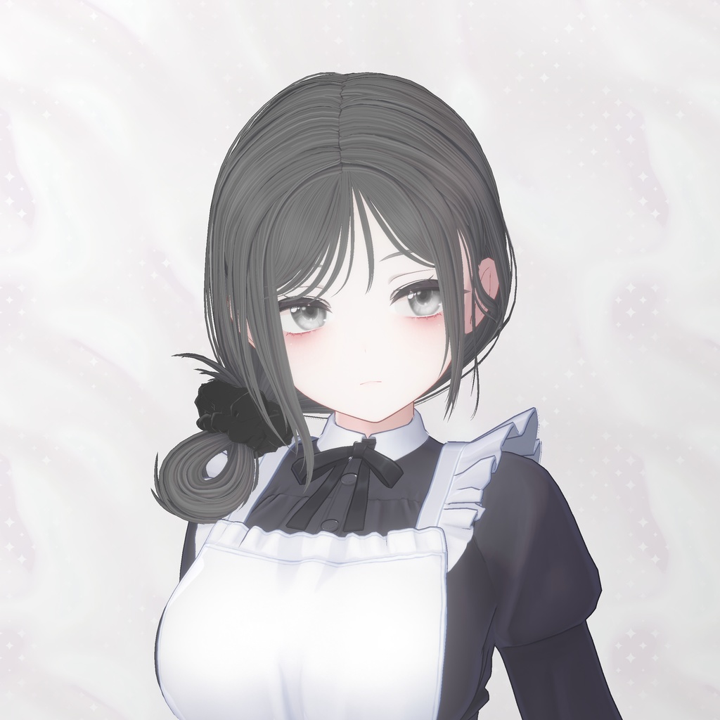 【8Avatars】 Loose side bun hair