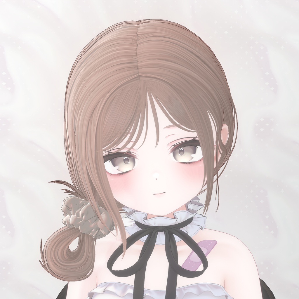 【8Avatars】 Loose side bun hair