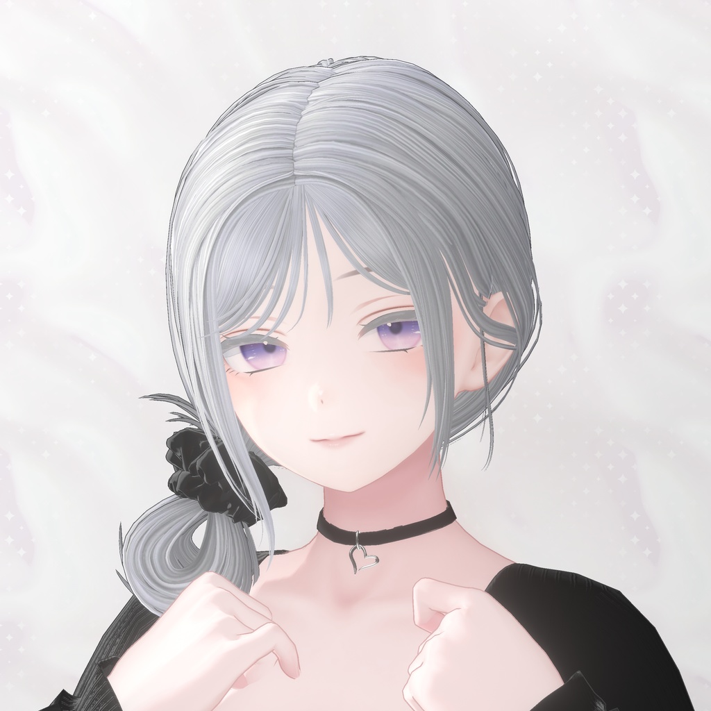 【8Avatars】 Loose side bun hair