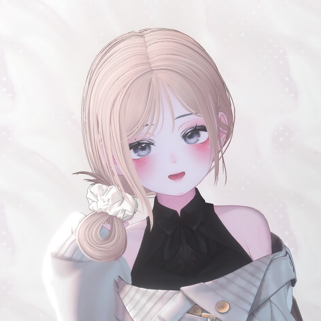 【8Avatars】 Loose side bun hair