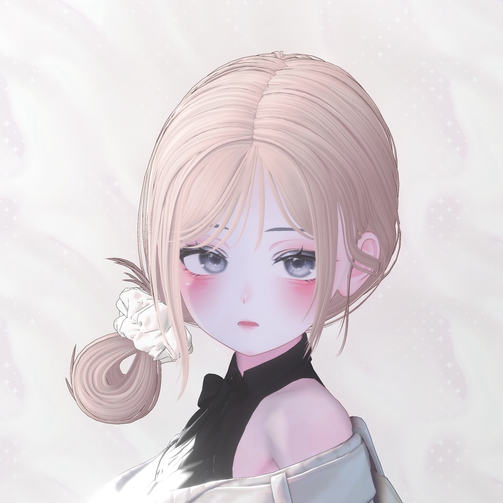 【8Avatars】 Loose side bun hair