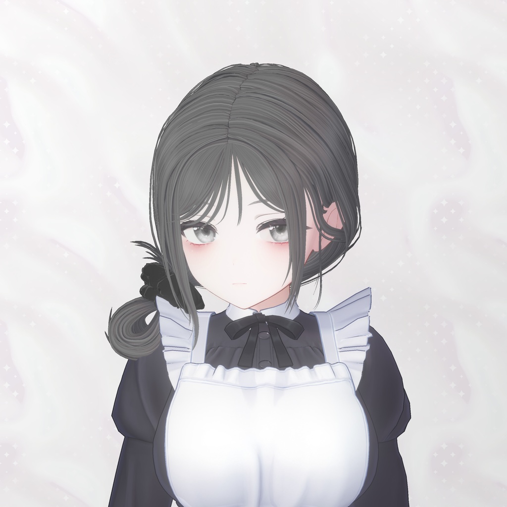 【8Avatars】 Loose side bun hair
