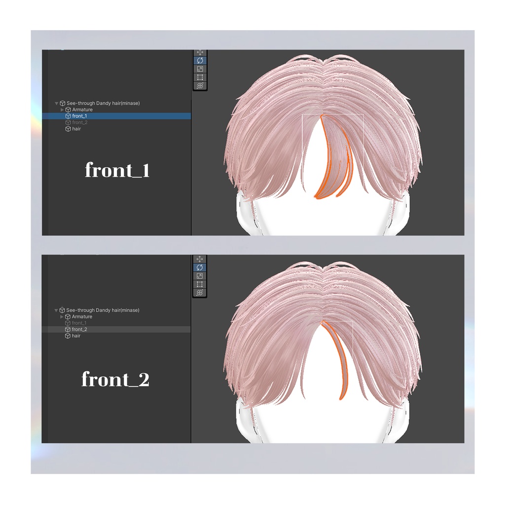 Sale✨【4Avatars】 See-through Dandy hair