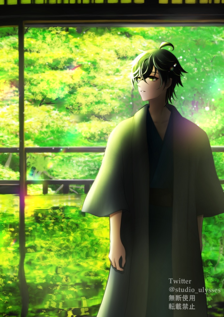 一枚絵制作(背景多め)