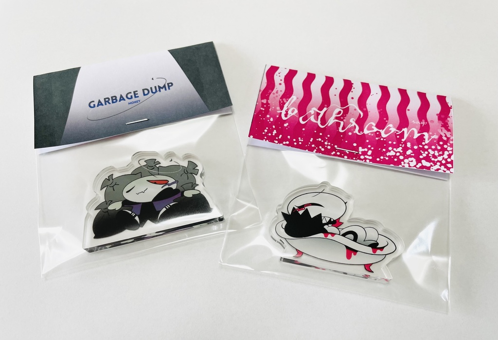 白い頭の二頭身キャラ|自立アクスタ